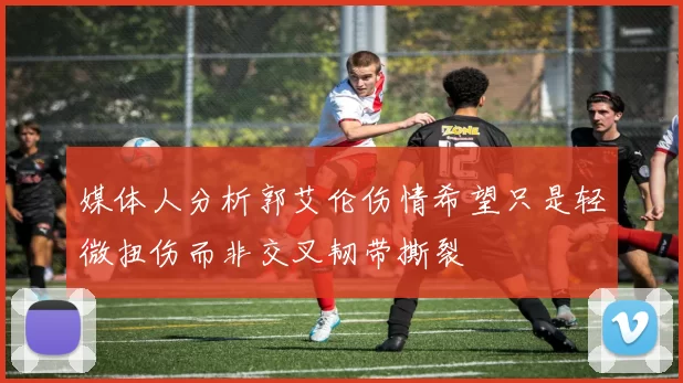 媒体人分析郭艾伦伤情希望只是轻微扭伤而非交叉韧带撕裂